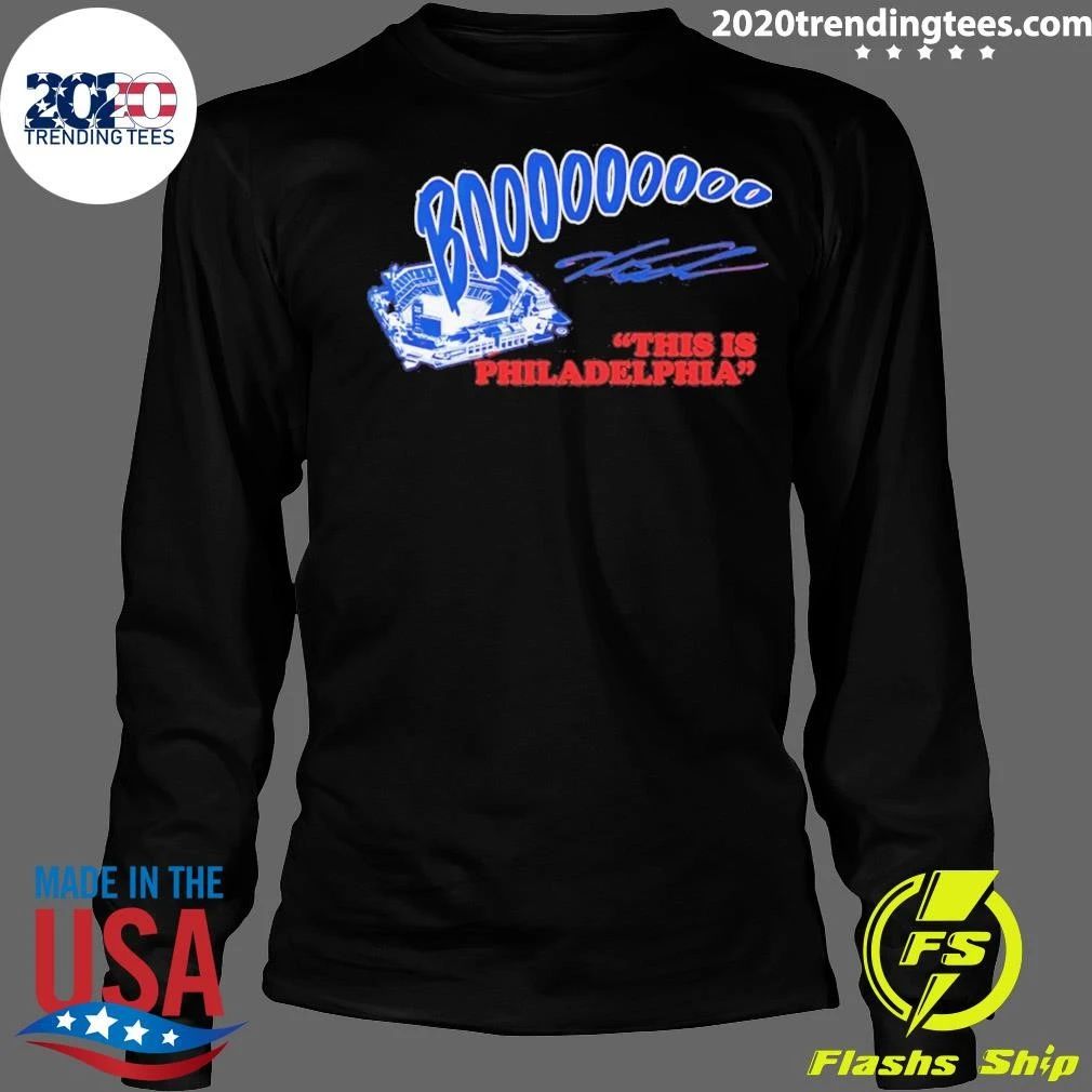 Kyle Schwarber Booooo Philadelphia Phillies Mlb Baseball This Is Philadelphia Signature Shirt