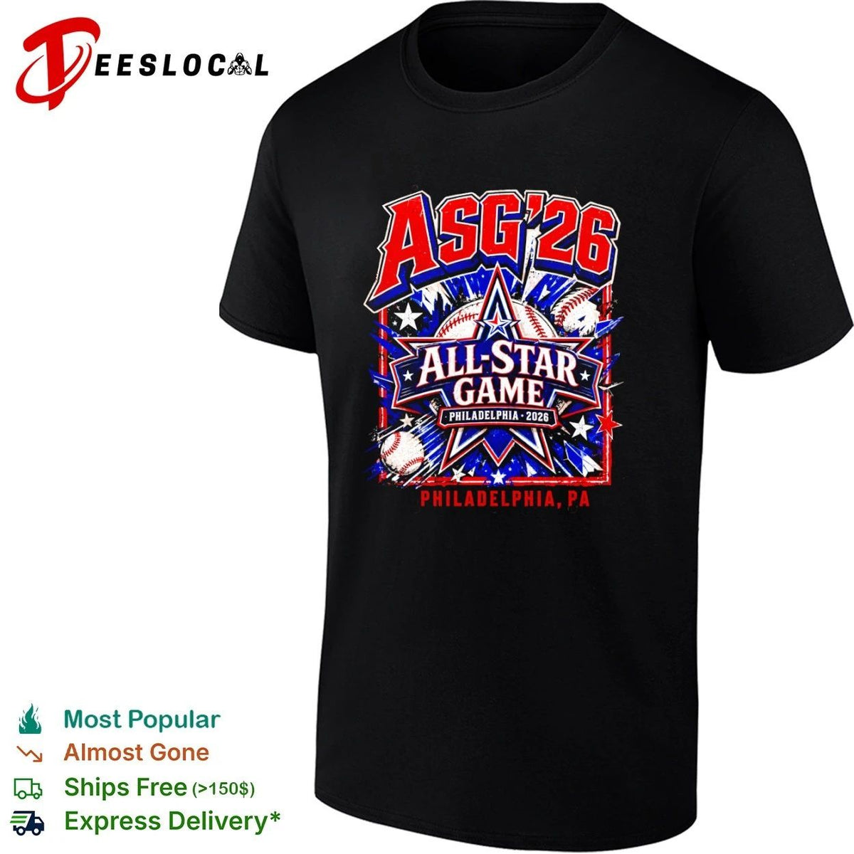 ASG 26 All-Star Game Philadelphia 2026 Philadelphia Phillies Unisex