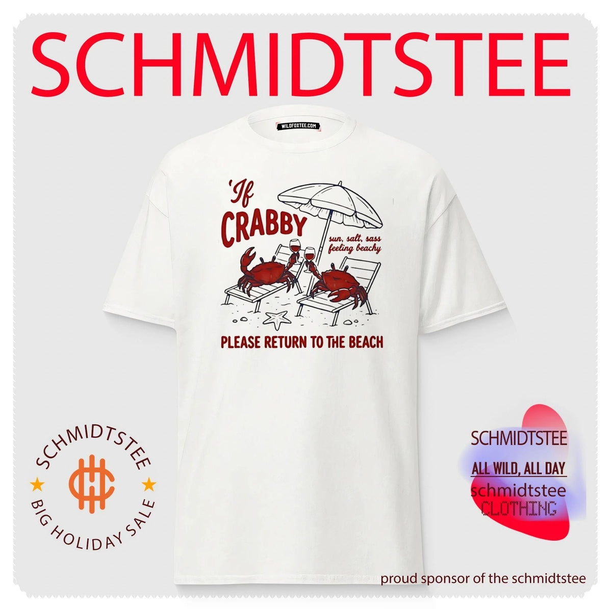 Crab If Crabby Please Return to the Beach shirt Unisex