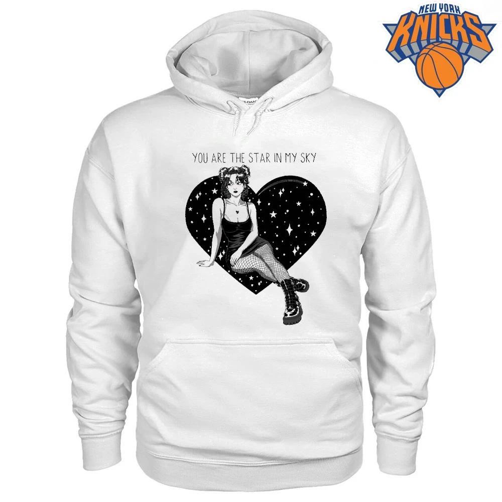 You Are The Star In My Sky Goth Emo Anime Girl Starry Heart Shirt Unisex