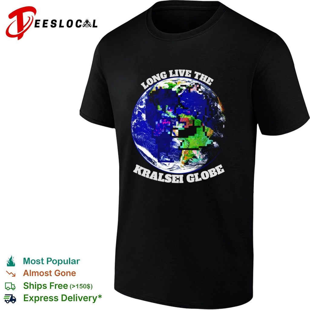 Long Live the Kralsei Globe Earth Pixel Art Unisex