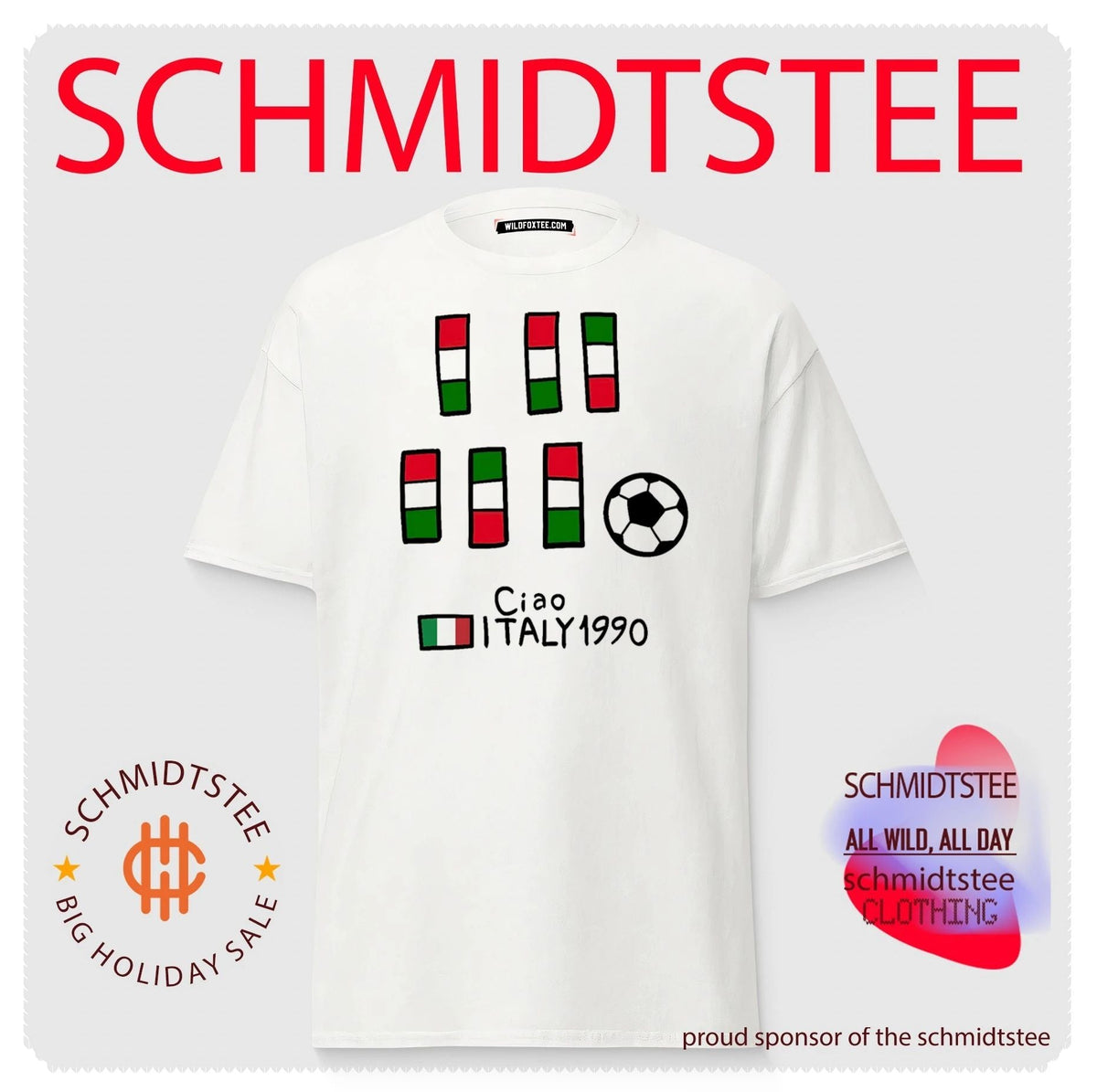 Ciao Italy 1990 World Cup Mascot Soccer shirt Unisex