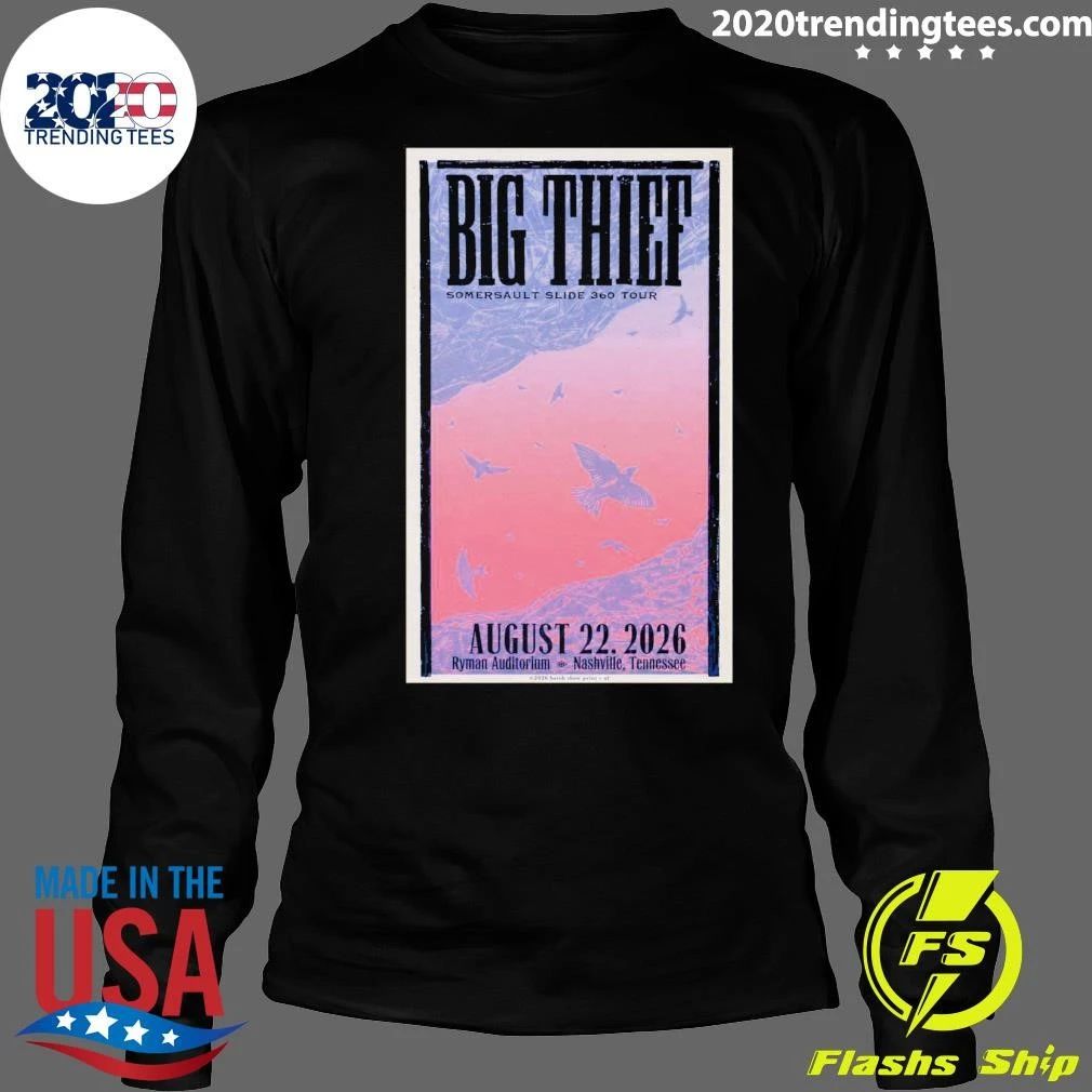 Big Thief August 22 2026 Ryman Auditorium Nashville Shirt