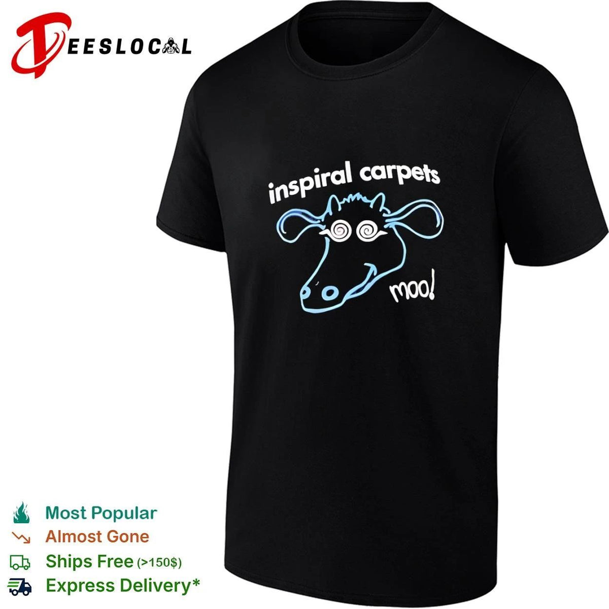 Inspiral Carpets Moo Madchester Indie Rock Unisex