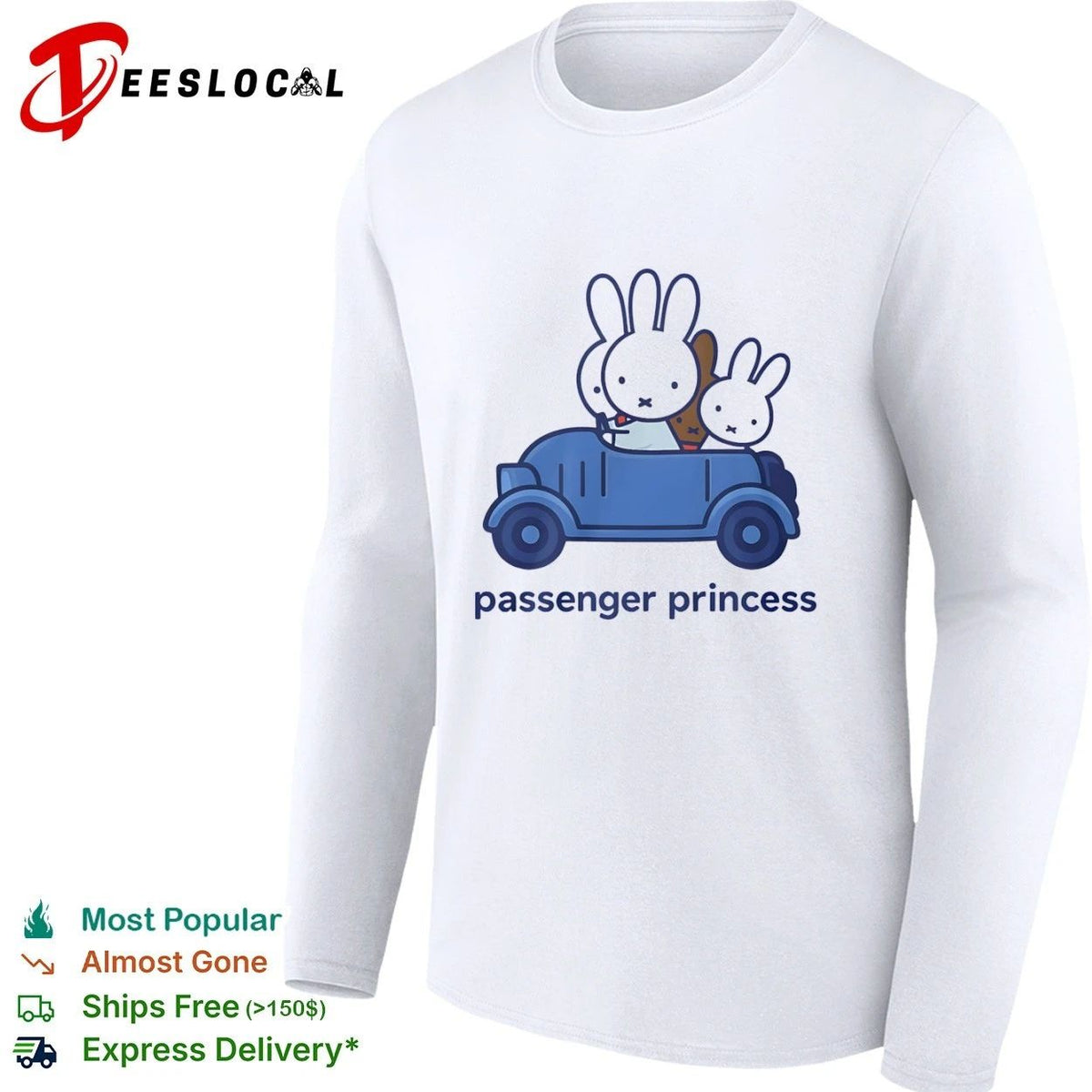 Miffy Passenger Princess Bunny Cute Rabbit Unisex
