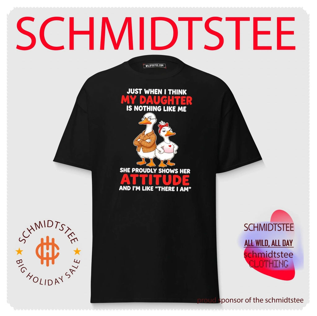 Just when I think my daughter is nothing like me she proudly shows her attitude cartoon duck shirt