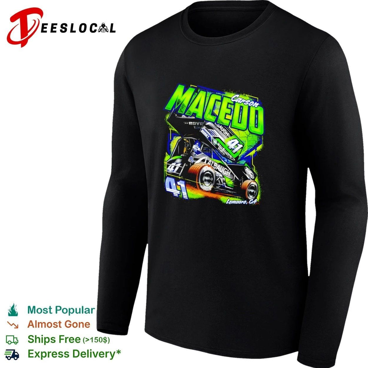 Carson Macedo 41 Albaugh Sprint Car Lemoore CA Unisex