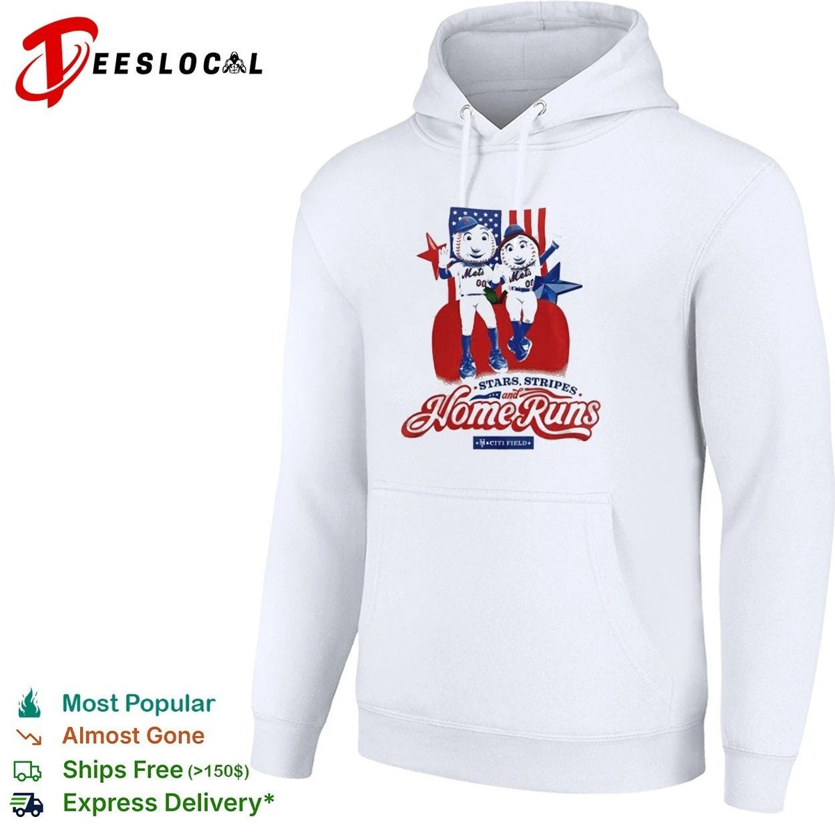 Stars Stripes and Home Runs NY Mets USA 250th Anniversary Unisex