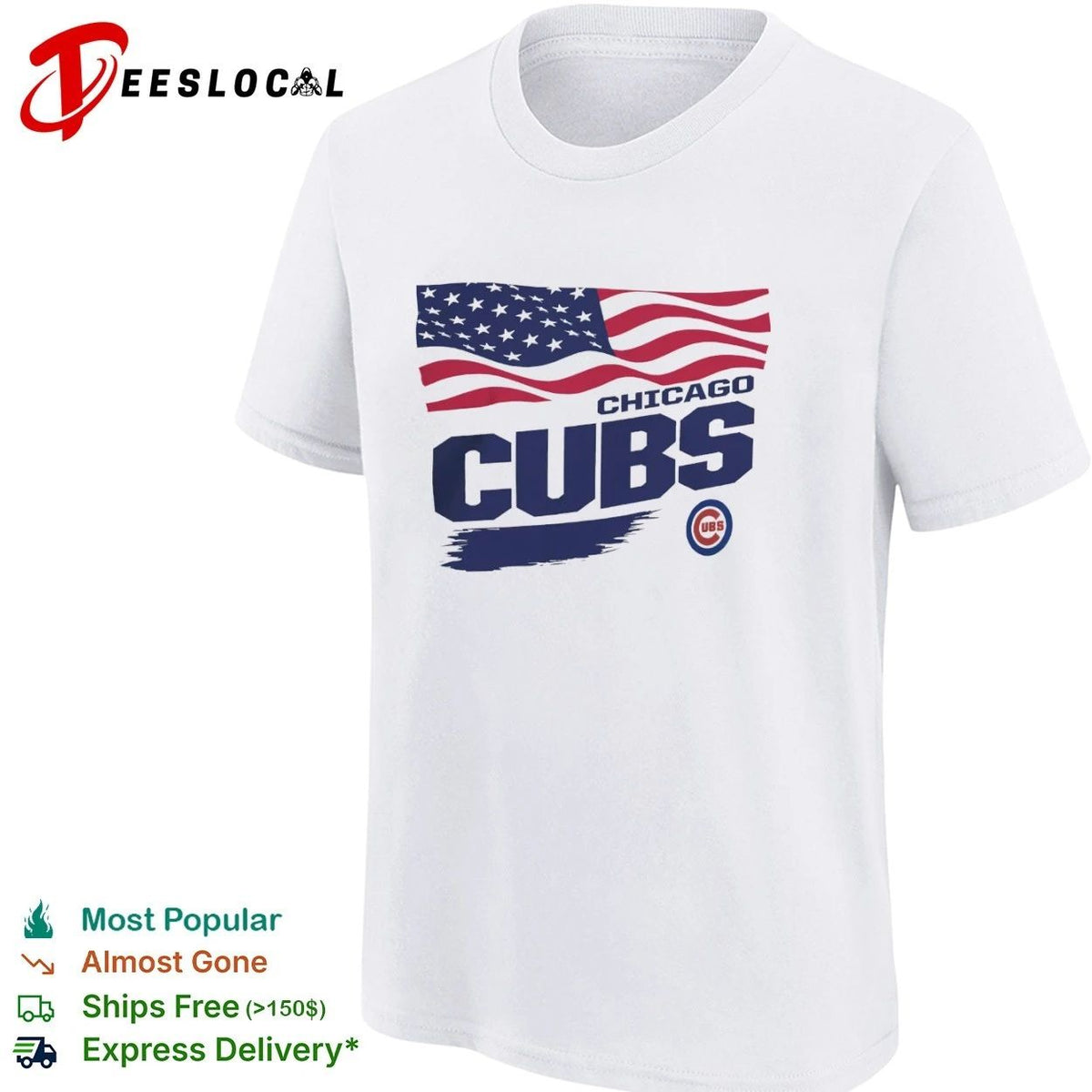 Chicago Cubs Waving Flag Chicago Cubs Starter Unisex