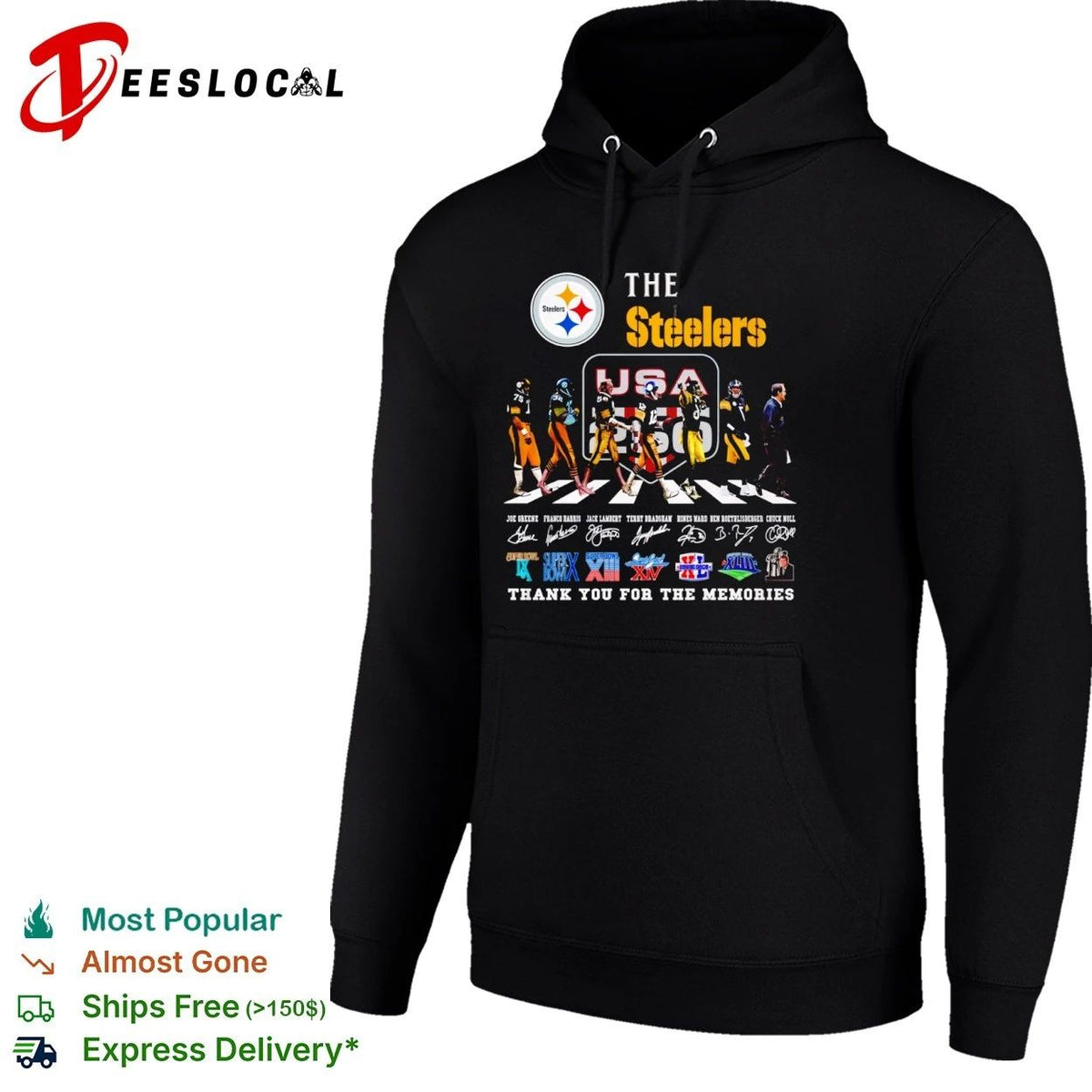 The Steelers Joe Greene Franco Harris Jack Lambert Terry Bradshaw Hines Ward Ben Roethlisberger