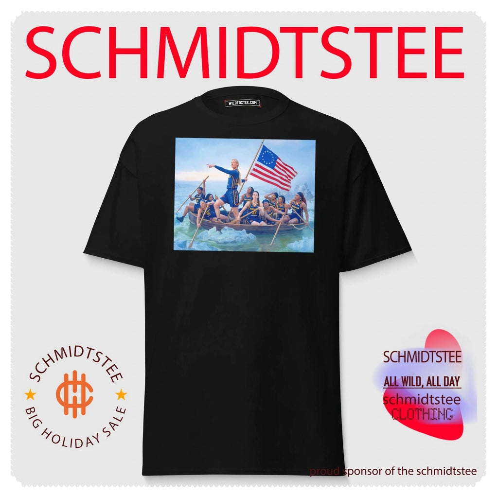 Indiana Fever Sophie Cunningham pointing meme Washington Crossing the Delaware parody shirt