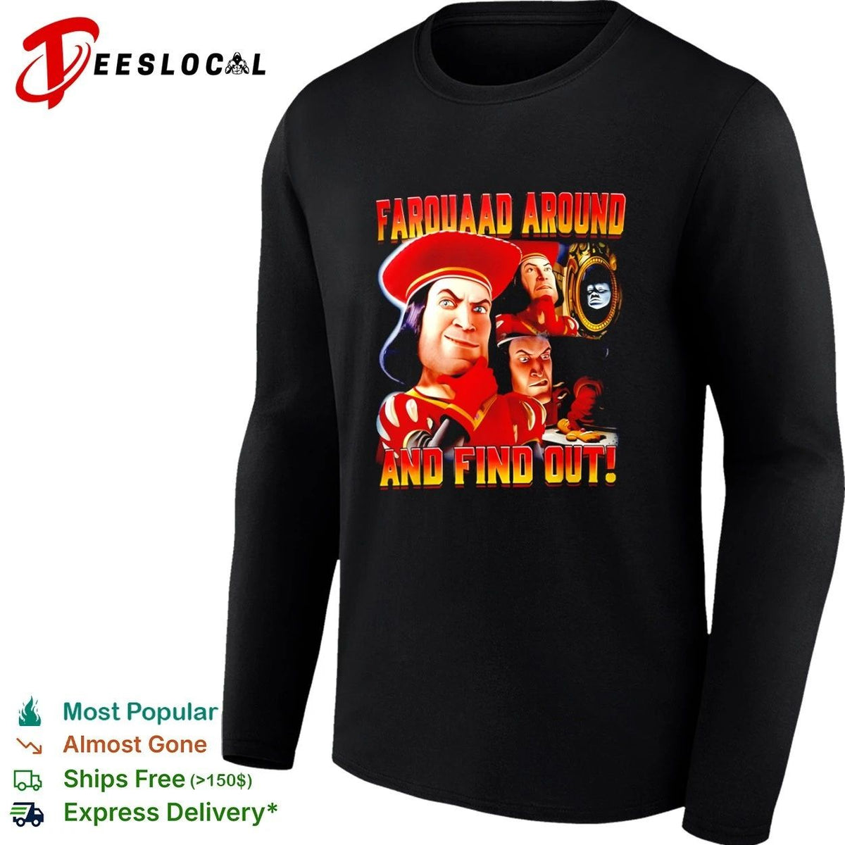 Farquaad Around and Find Out Shrek Gingerbread Man Unisex
