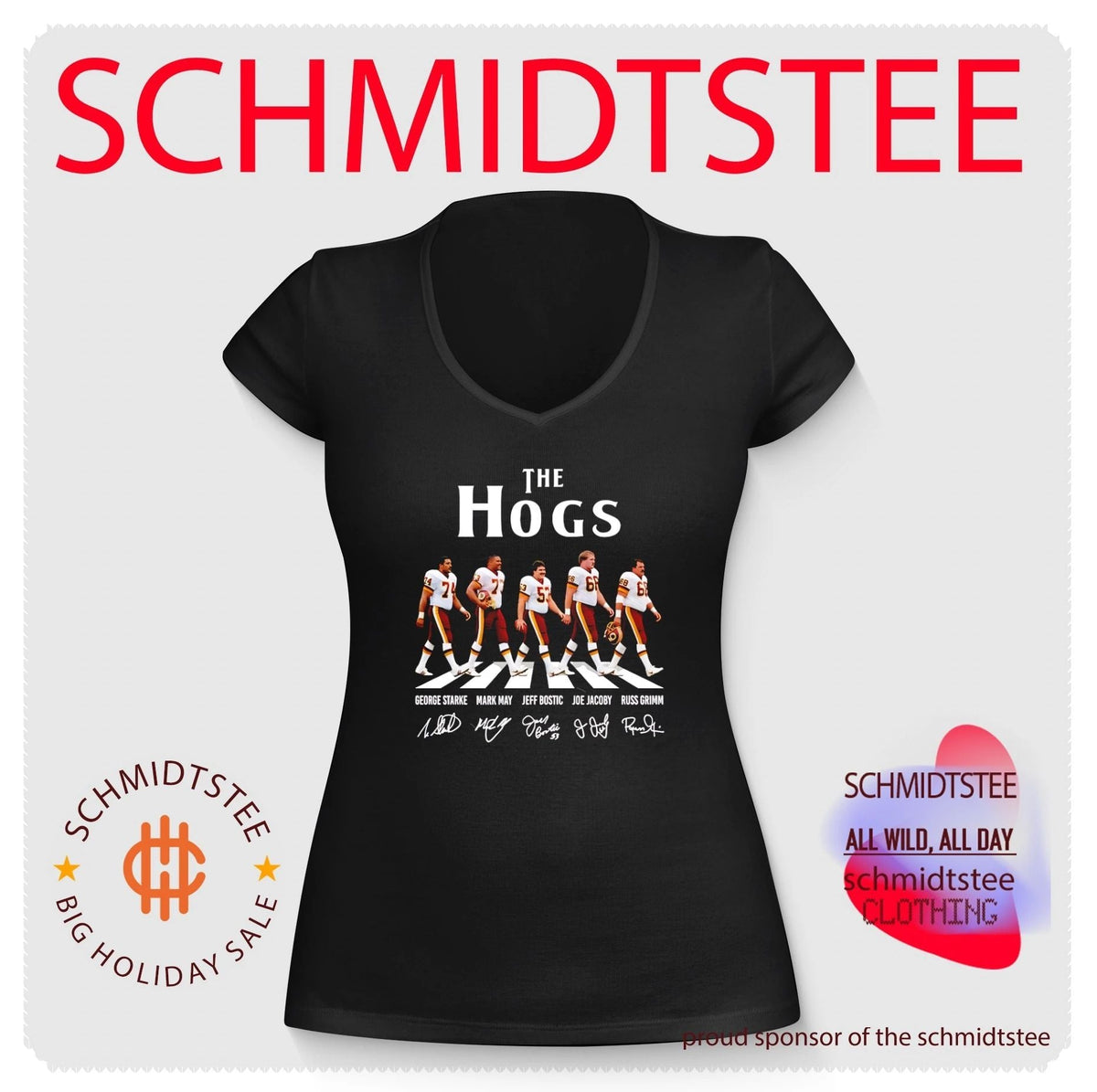 Washington Redskins the Hogs Abbey Road signature shirt Unisex