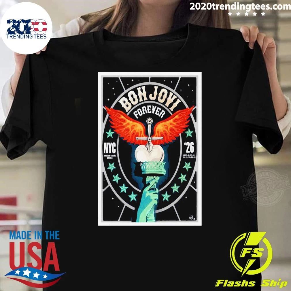 Bon Jovi Forever New York City Madison Square Garden Tour 2026 Shirt