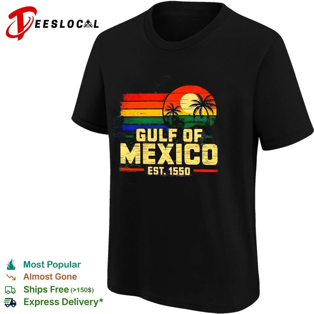 Gulf of Mexico Est 1550 Beach Coastal Unisex
