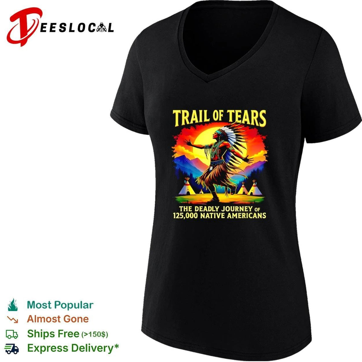 Trail of Tears the Deadly Journey of 125000 Native Americans Unisex