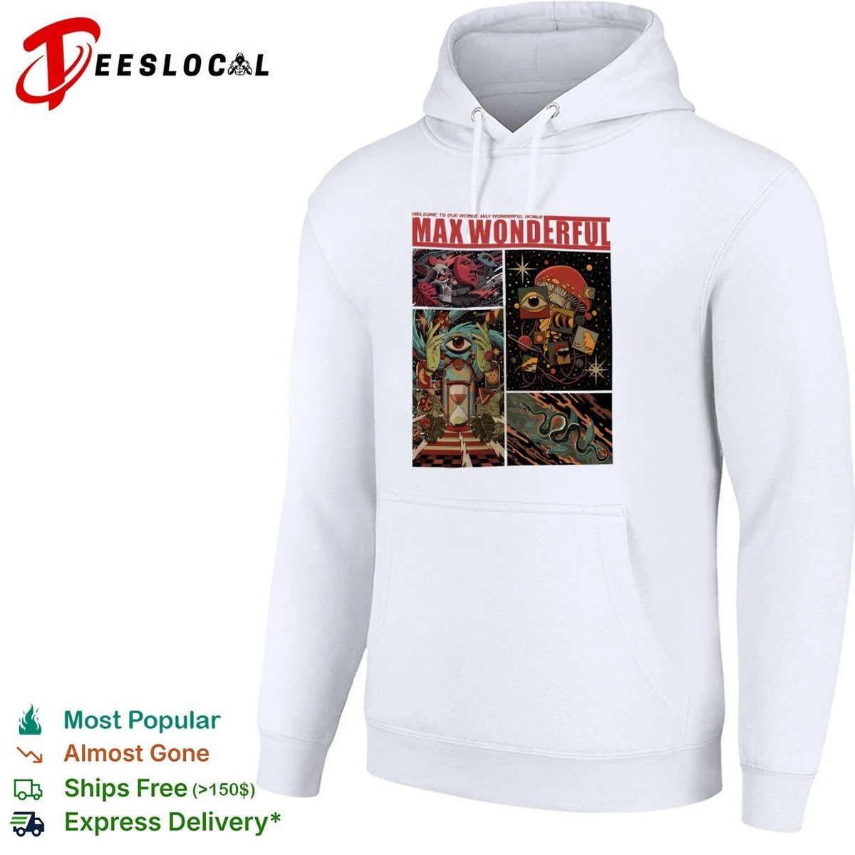 Max Wonderful Welcome to Our World surreal art Unisex