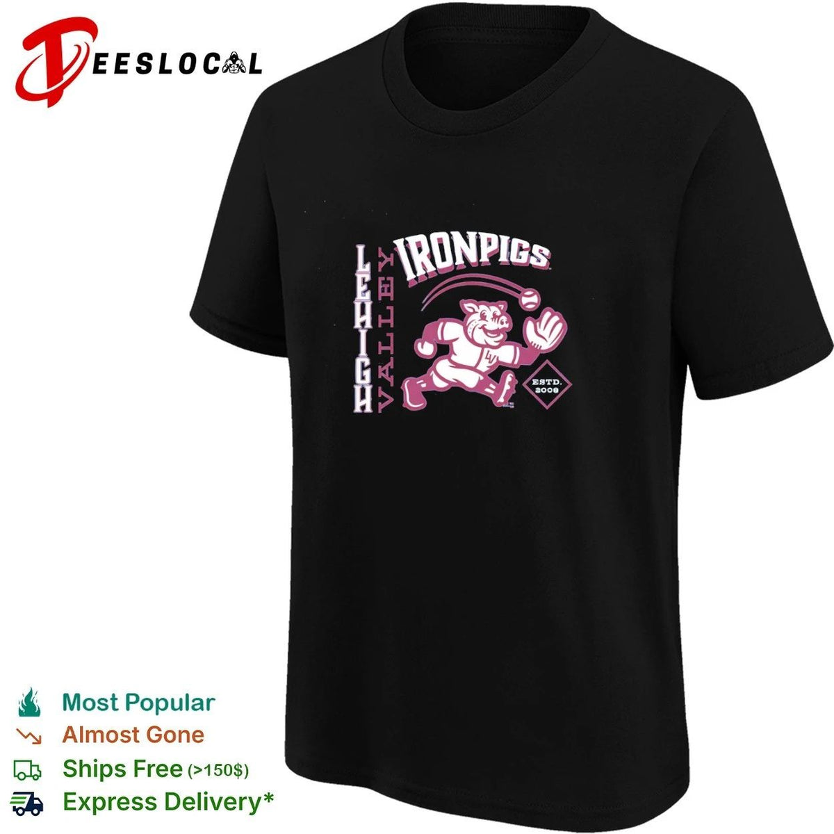 Lehigh Valley IronPigs Arched Catch Lehigh Valley IronPigs Retro Unisex