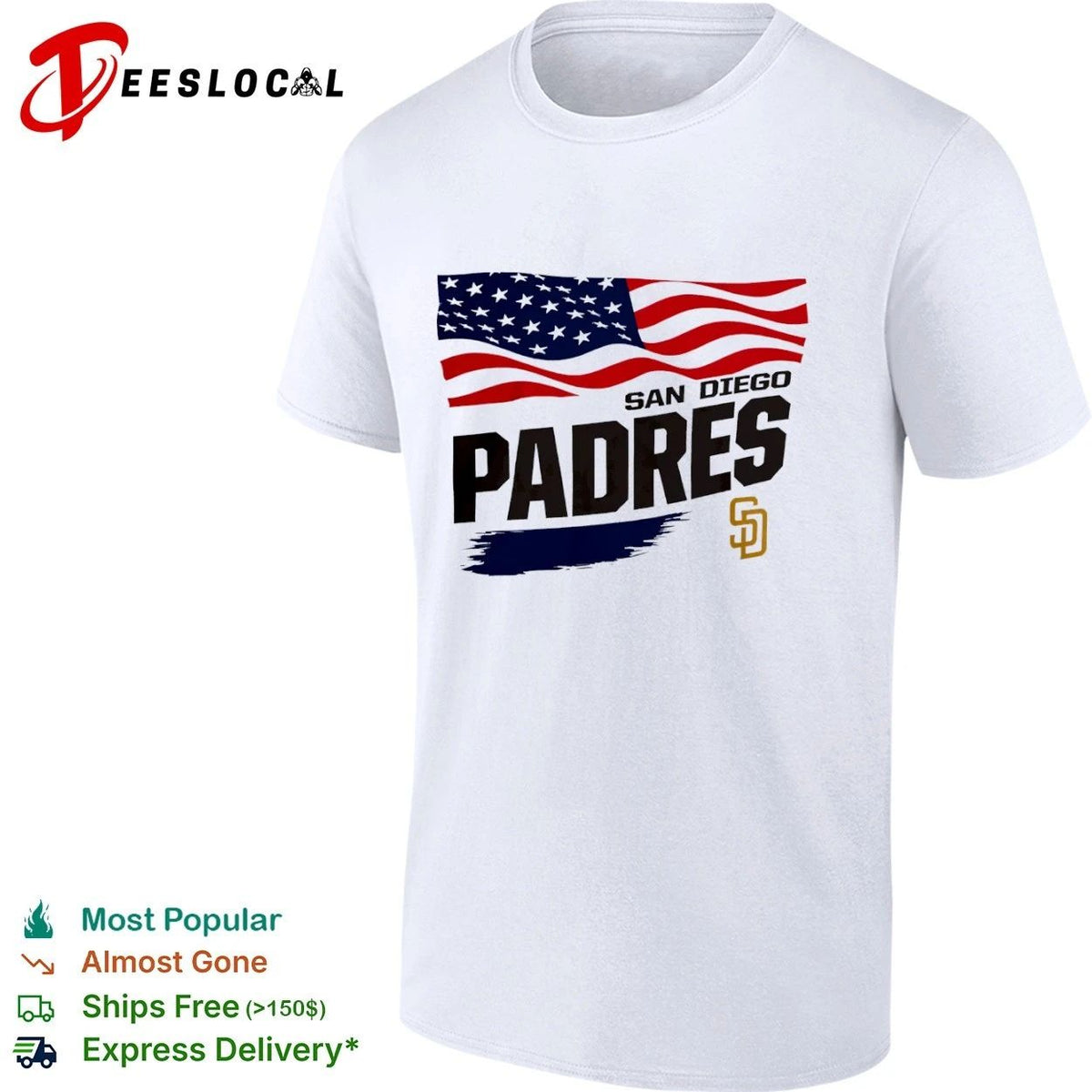 San Diego Padres American Flag Starter Unisex
