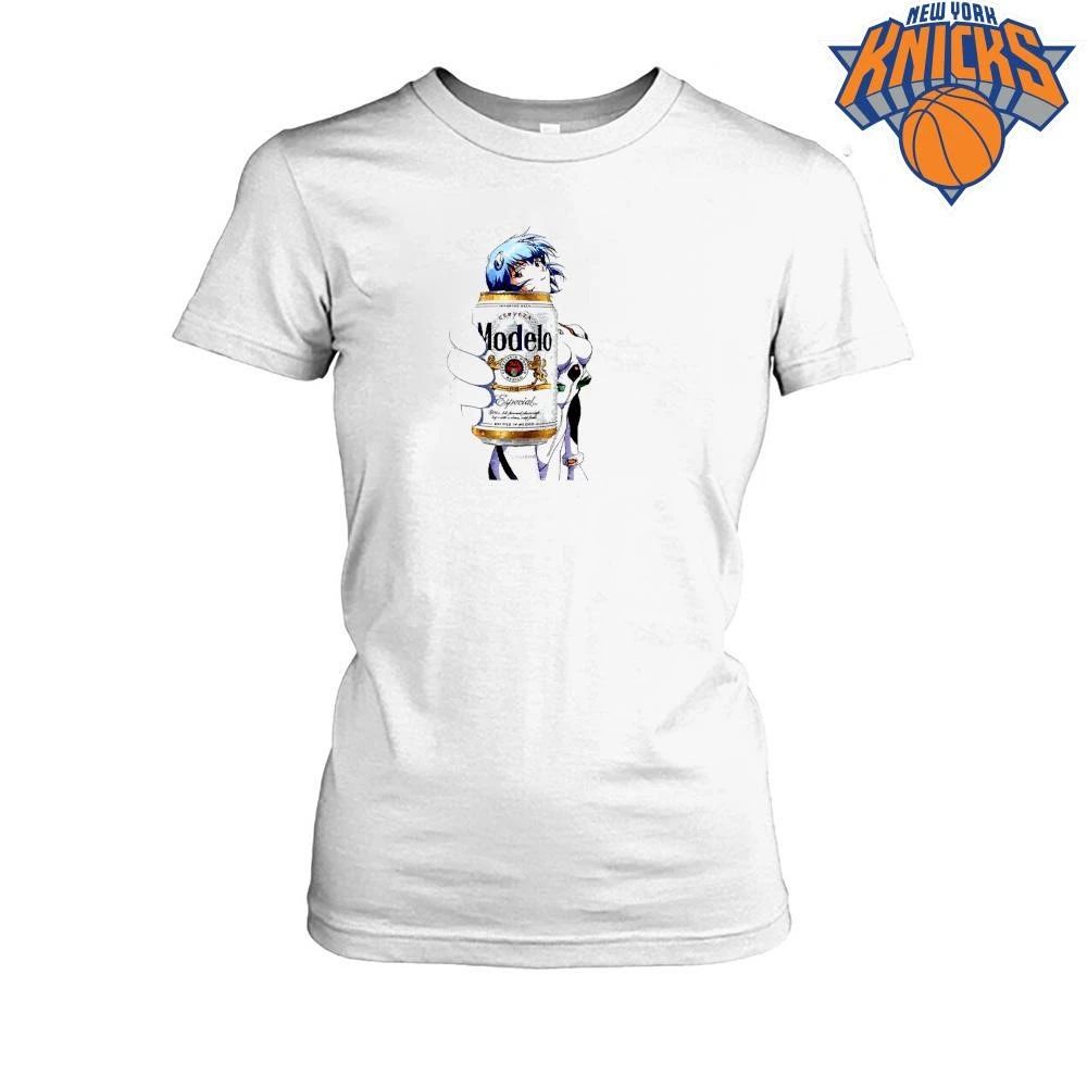 Rei Ayanami Holding Modelo Beer Can Neon Genesis Evangelion shirt Unisex