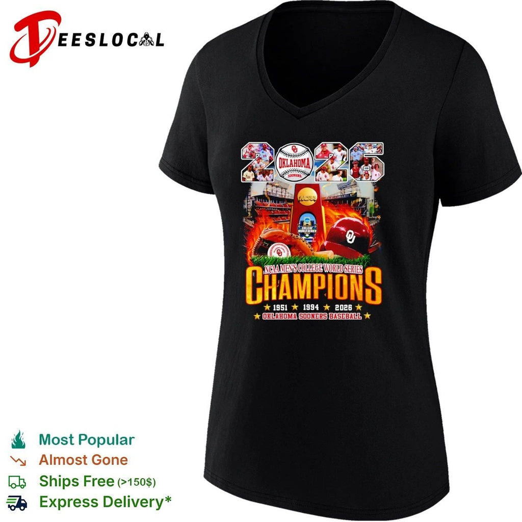 Oklahoma Sooners baseball 2026 NCAA Men’s College World Series Champions Unisex