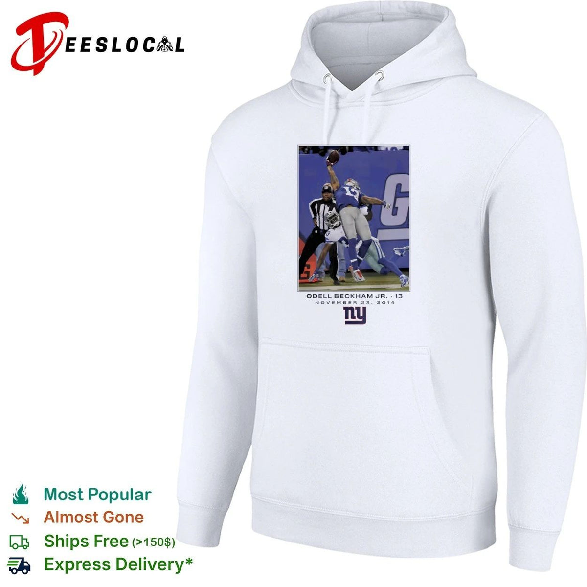 New York Giants Odell Beckham Jr November 23 2014 Unisex