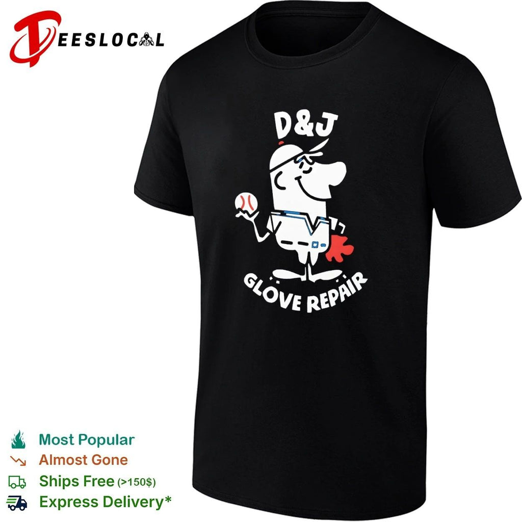 D&J Glove Repair baseball vintage sports Unisex