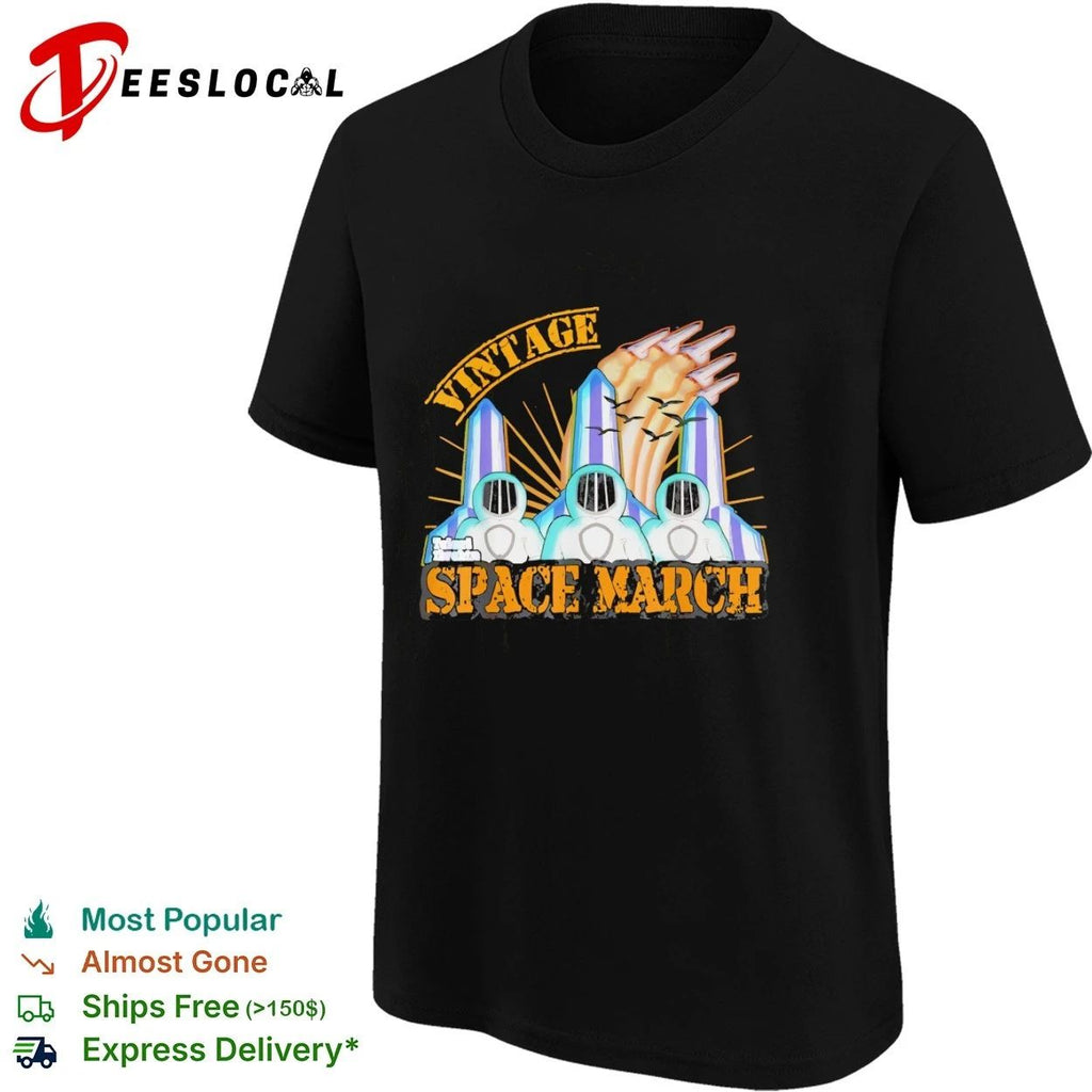 Vintage Space March astronaut sci-fi retro Unisex