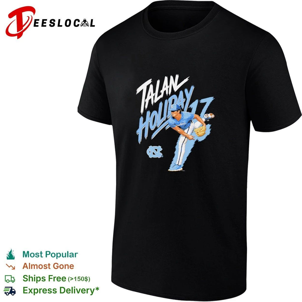 Talan Holliday 17 North Carolina Tar Heels Baseball Unisex