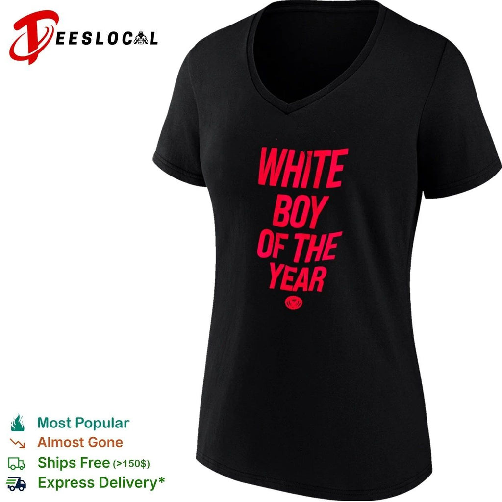 White Boy of the Year funny slogan humor Unisex