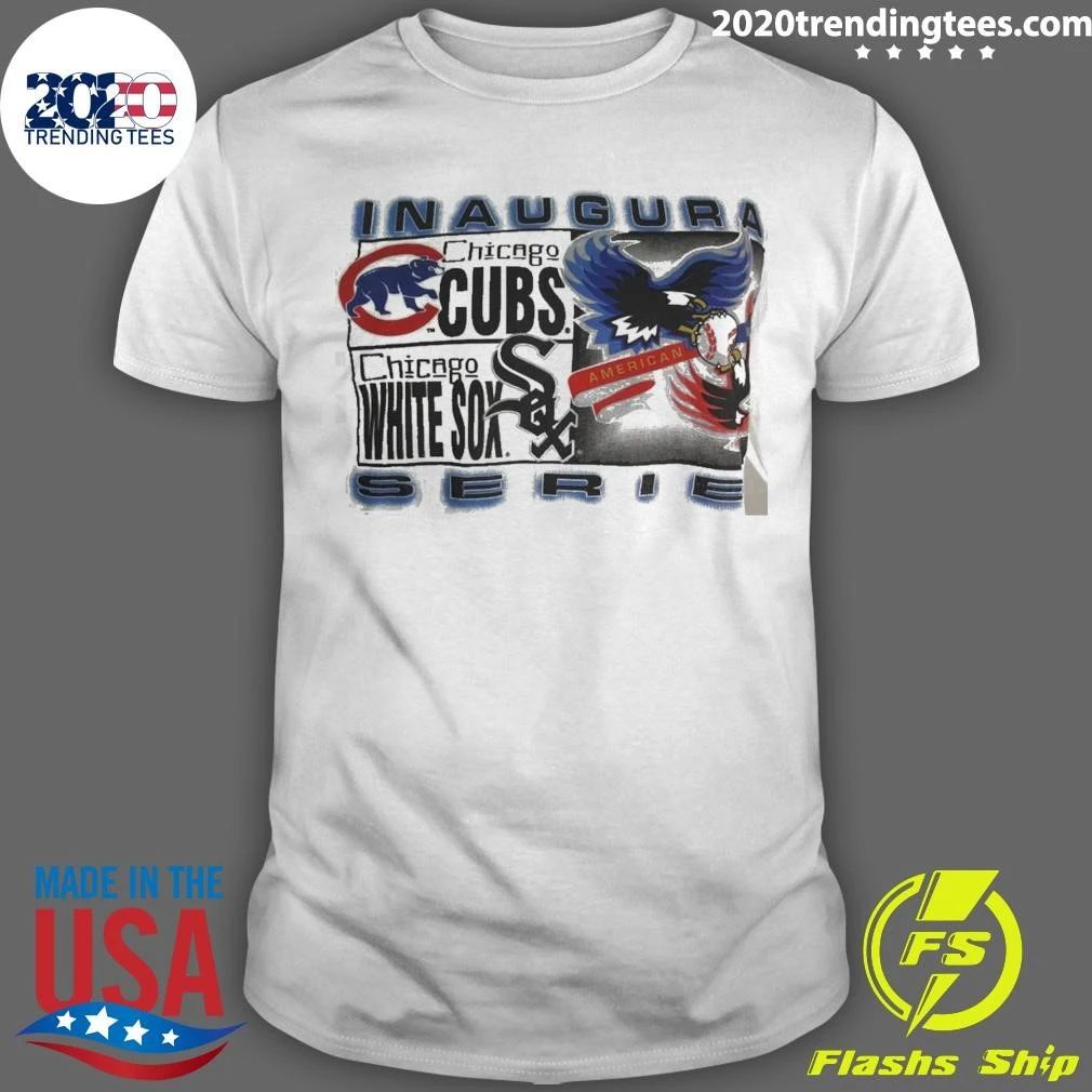 Chicago Cubs MLB White Sox Inaugural American Series Eagle Baseball shirt