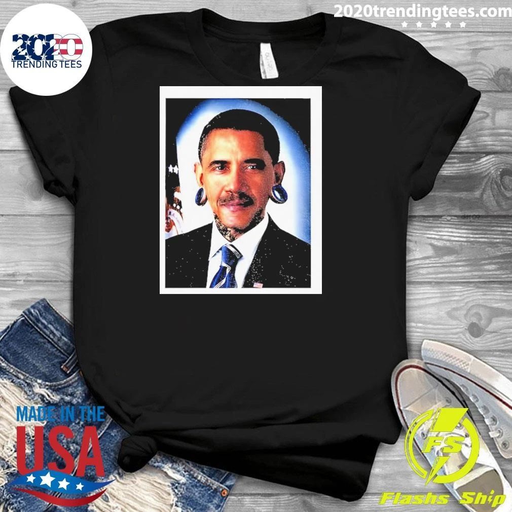 Obama Tattoo President Portrait Graphic Political Shirt