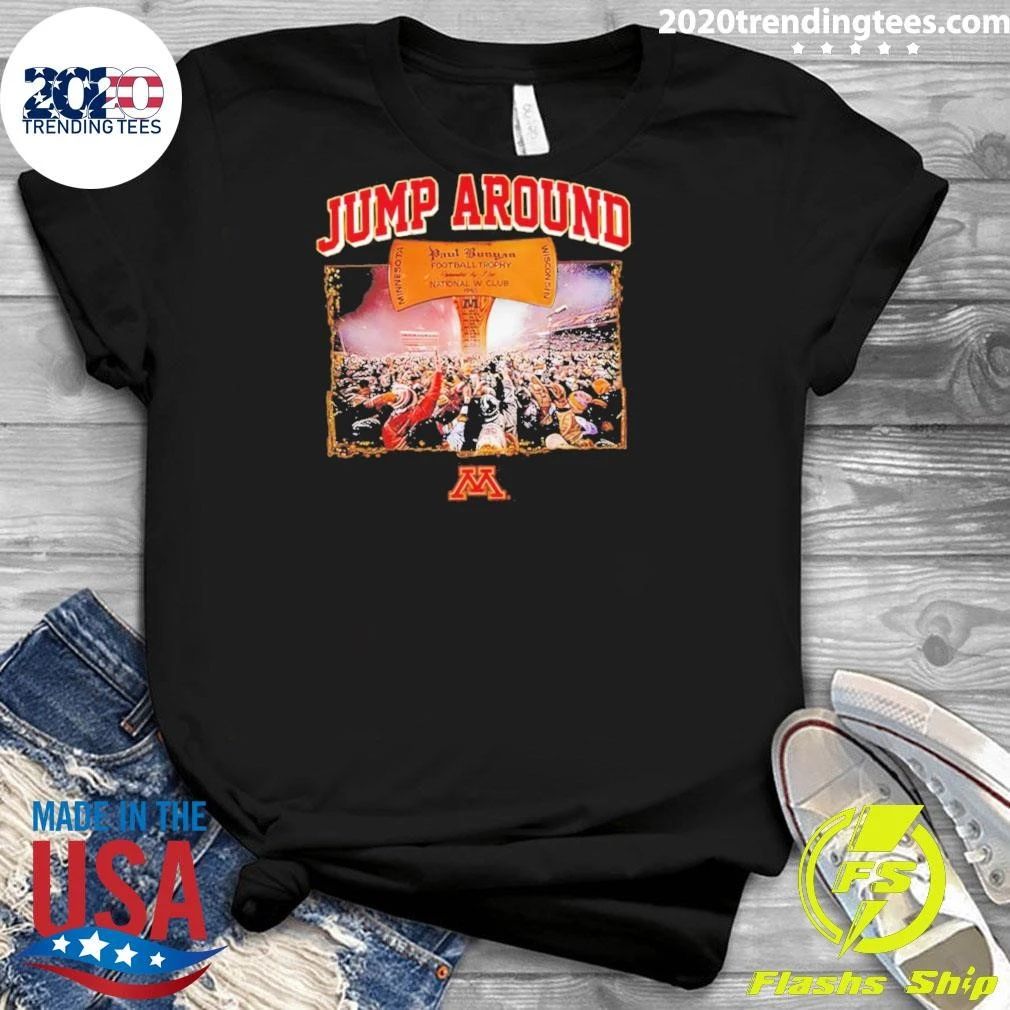 Jump Around Minnesota Golden Gophers Football Photo Shirt