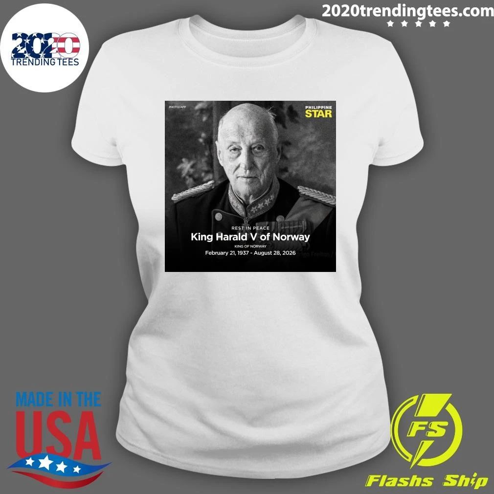 Rest In Peace King Harald V Of Norway King Of Norway February 1937 – August 2026 Shirt