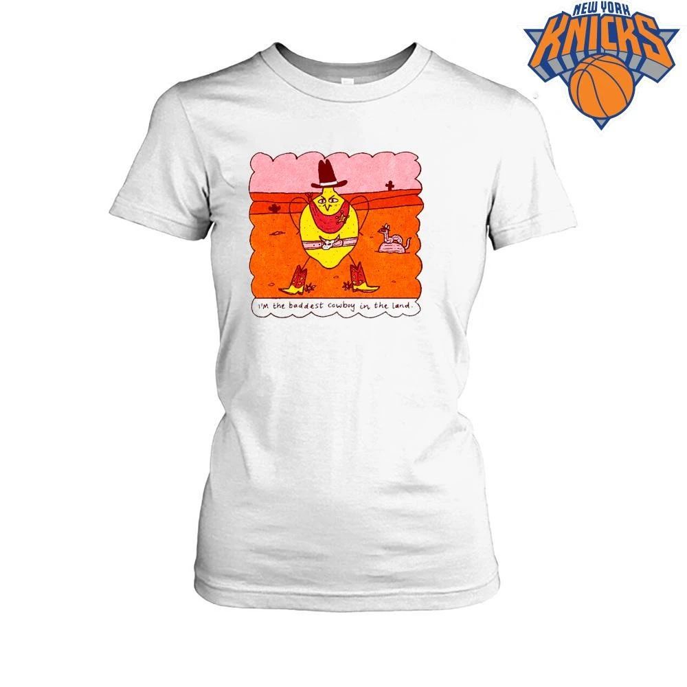 Im The Baddest Cowboy In The Land Funny Lemon Western Desert Shirt Unisex