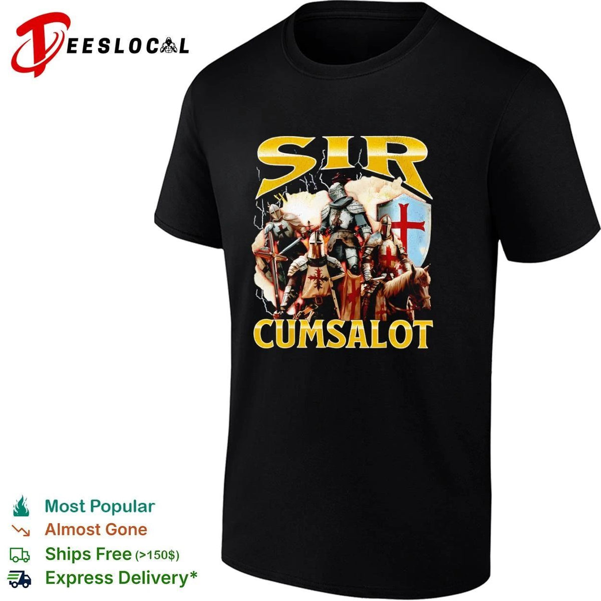 Sir Cumsalot Knights medieval crusader Unisex