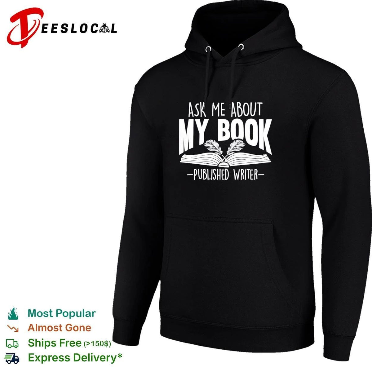 Ask Me About My Book Published Writer Unisex