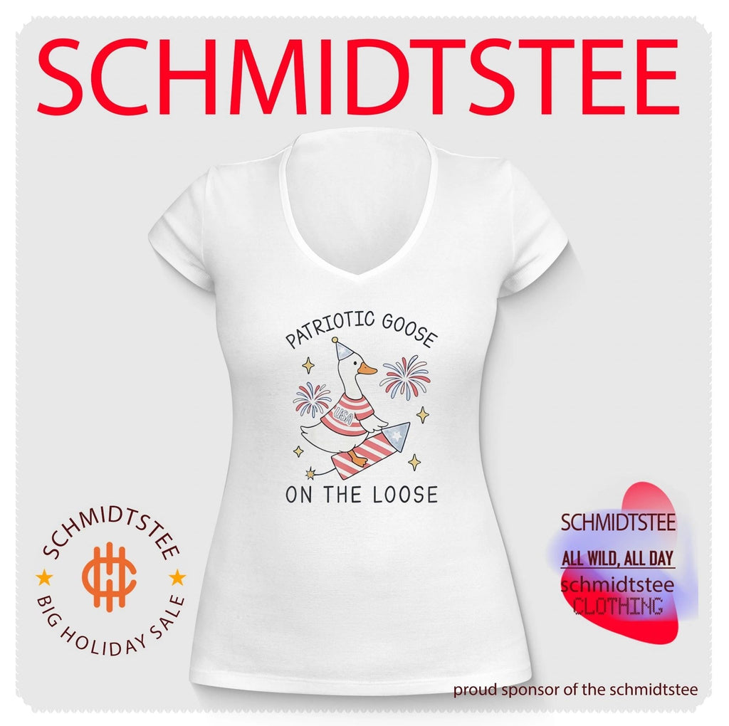 Patriotic Goose on the Loose Fourth of July shirt Unisex