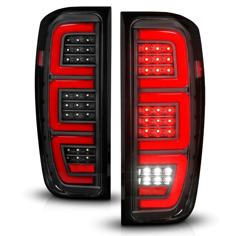 Anzo Full LED Tail Lights GMC Sierra 1500 (1924) 2500HD 3500HD (2025) [Halogen Models Only] Black Clear or Smoke Lens w/ Initiation & Sequential Signals