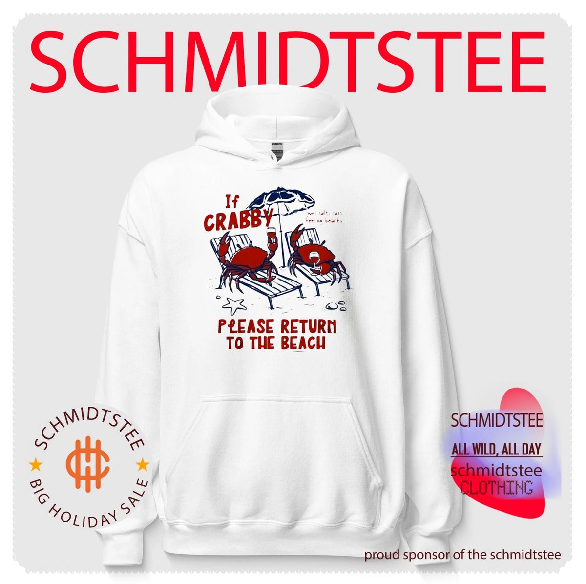 If Crabby Please Return to the Beach crab shirt Unisex