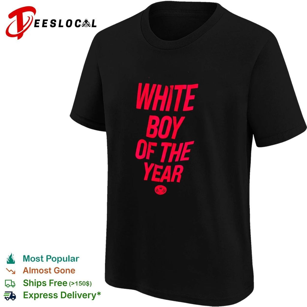 White Boy of the Year funny slogan humor Unisex