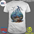 Red Rocks Goose Whales Sea Turtle Crab Fishbowl Illustrated Shirt