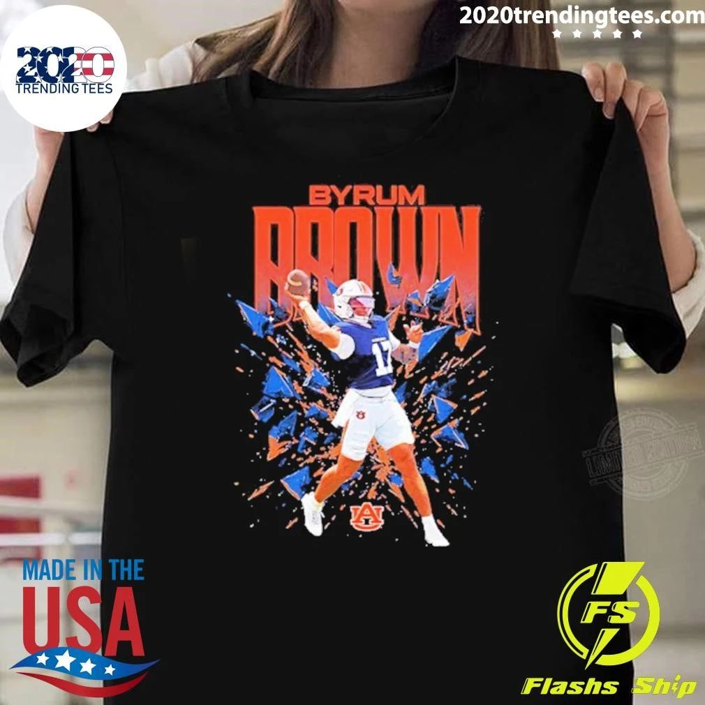 Byrum Brown Auburn Tigers Football Player Graphic Shirt
