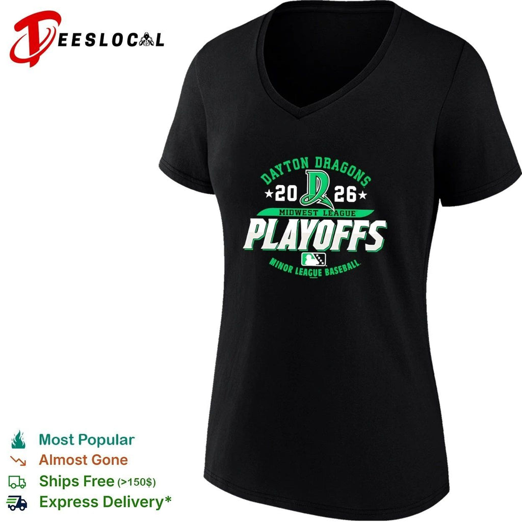 Dayton Dragons 2026 Midwest League Playoffs Minor League Baseball Unisex