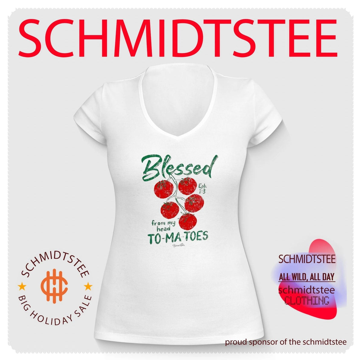 Blessed from my head To-ma-toes shirt Unisex