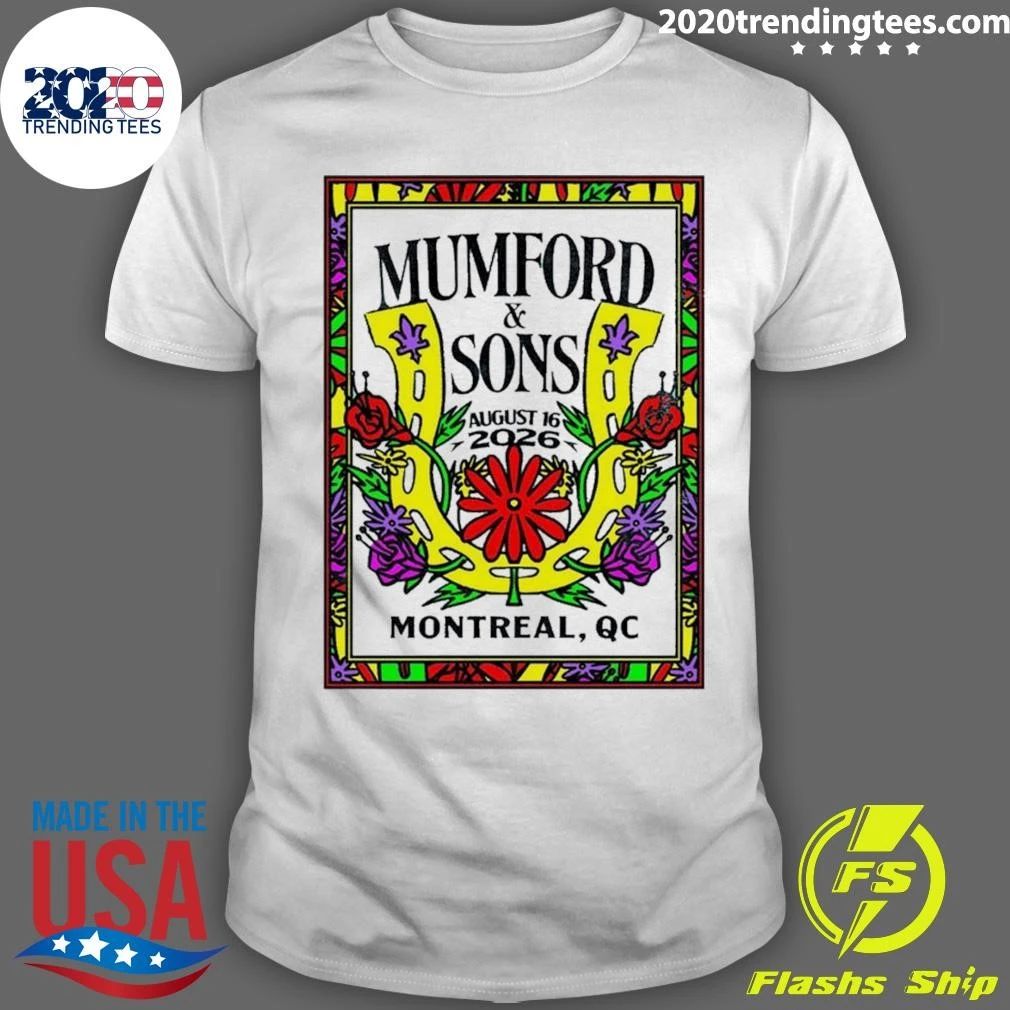 Mumford And Sons Montreal At Lasso Festival In Montreal QC On August 16 2026 Shirt