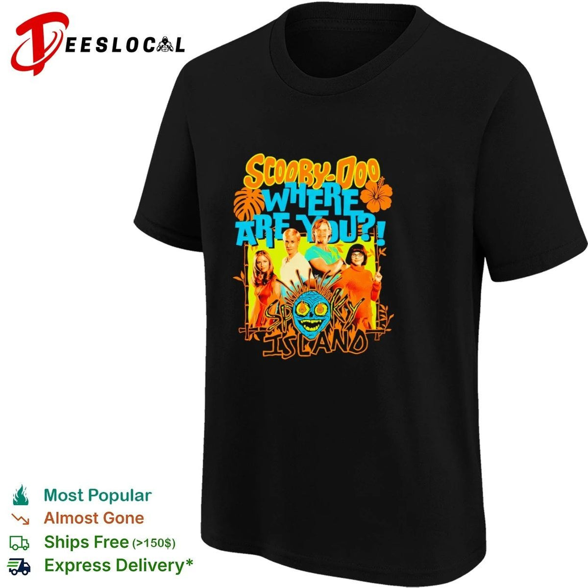 Scooby-Doo Where Are You Spooky Island Unisex