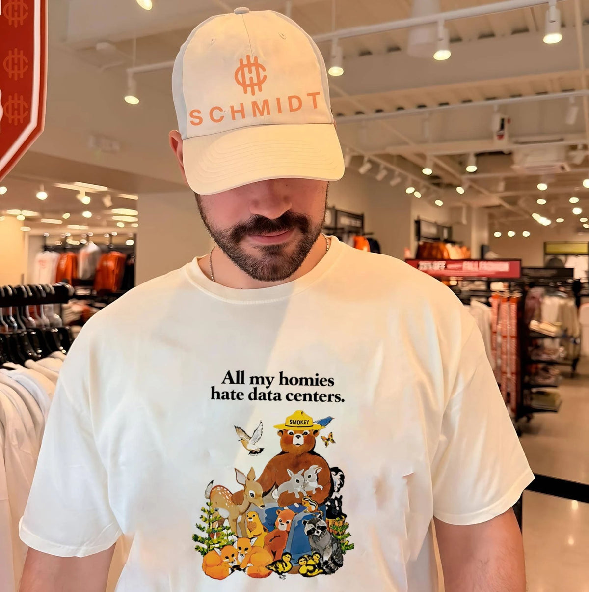 Smokey Bear all my homies hate data centers shirt Unisex