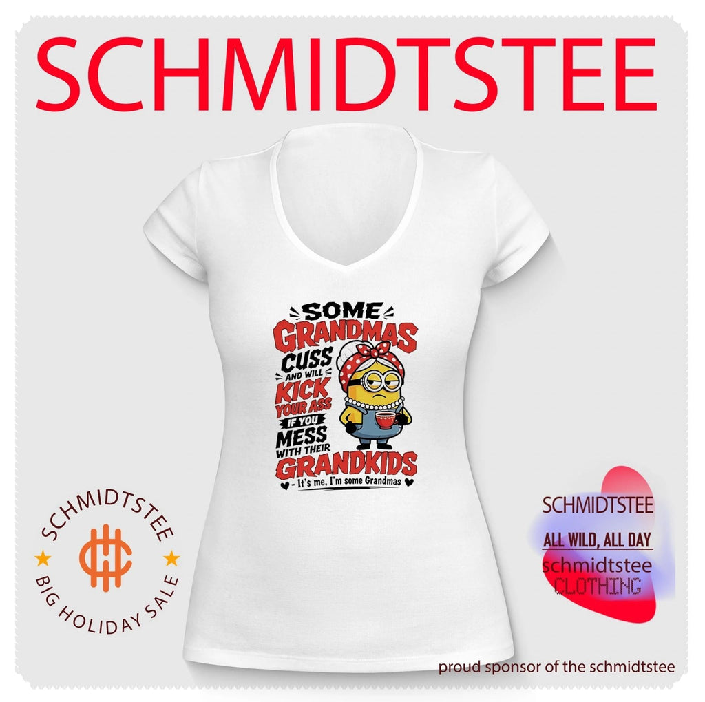 Some grandmas cuss and will kick your ass if you mess with their grandkids Minion shirt Unisex