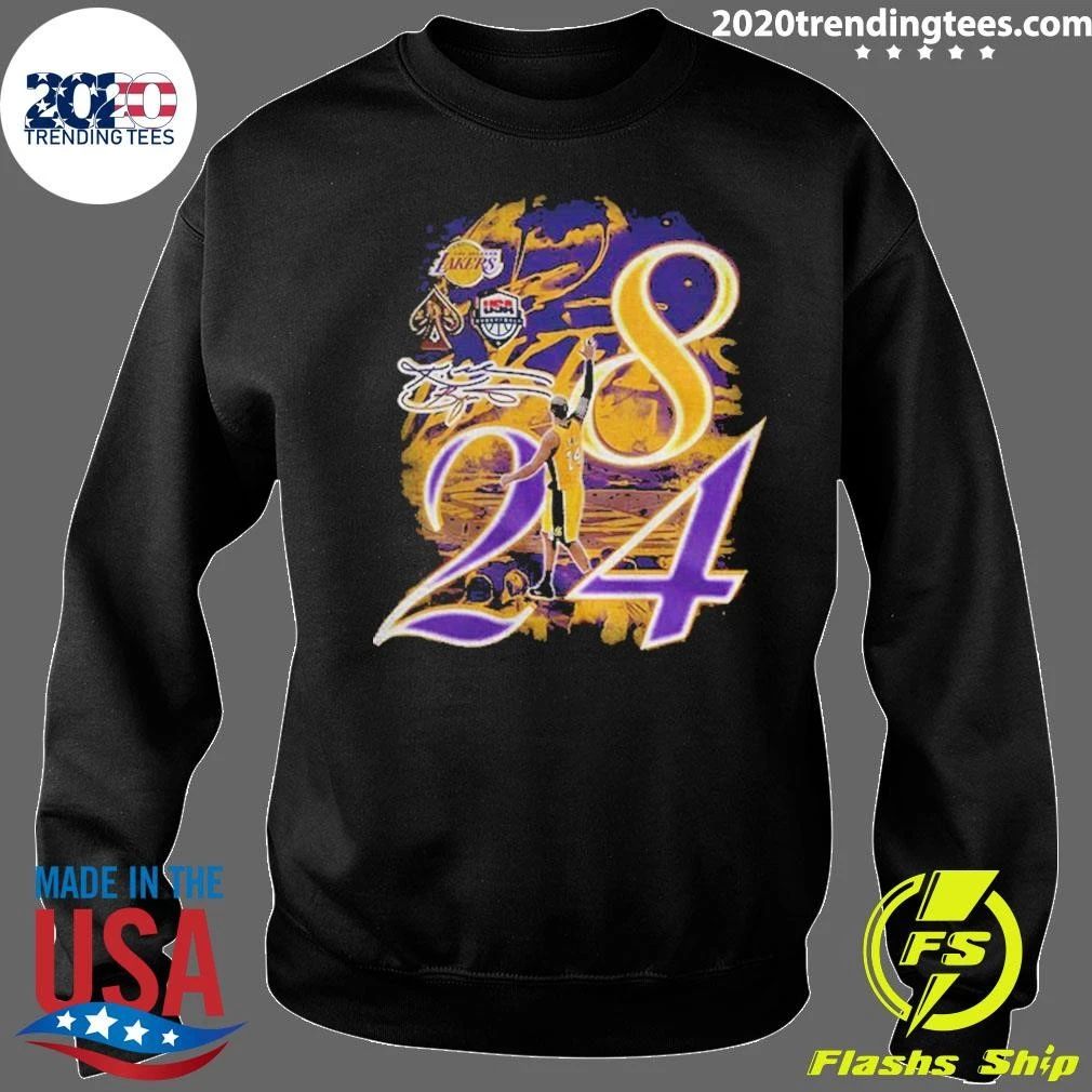 Kobe Bryant Los Angeles Lakers Usa Basketball 8 24 Signature Shirt